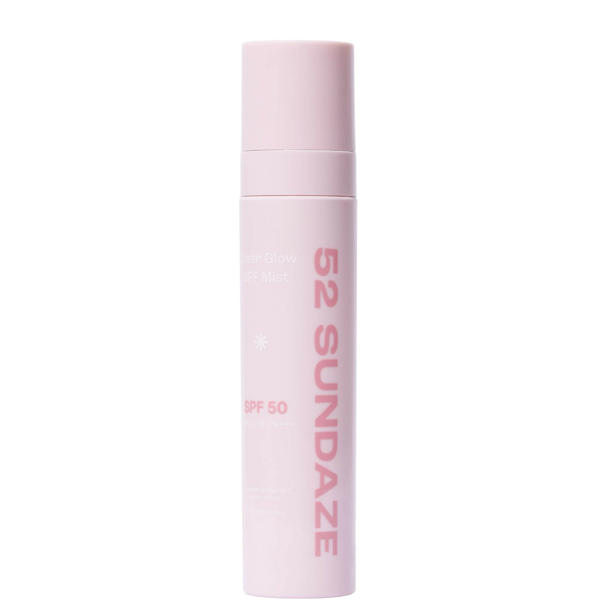 52 Sundaze Rosewater Sunscreen Mist SPF 50+ PA++++ Sunscreen Spray, Clear Glow SPF Mist
