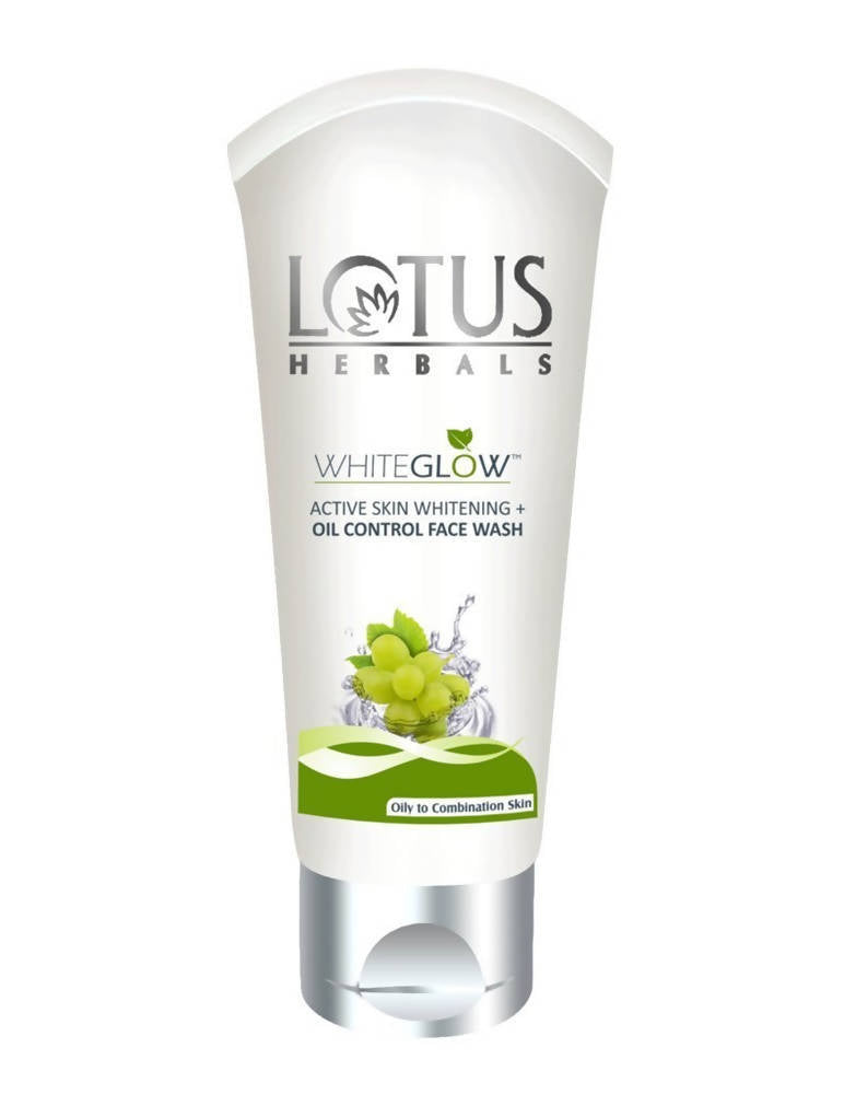 Lotus Herbals Whiteglow Active Skin Whitening + Oil Control Face Wash