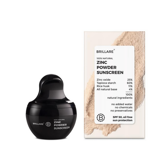 Brillare Zinc Powder Sunscreen SPF 50 - Ivory 01