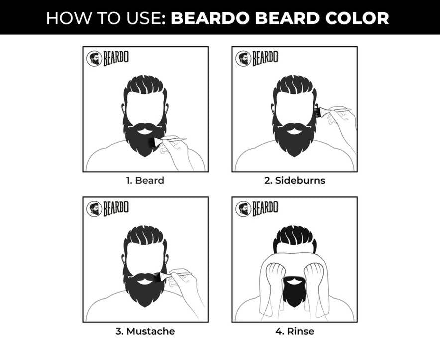 Beardo Beard Color for Men - Natural Black