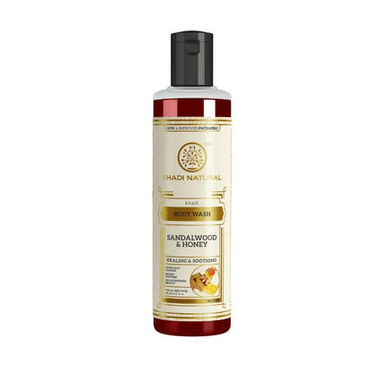 Khadi Natural Sandalwood & Honey Body Wash