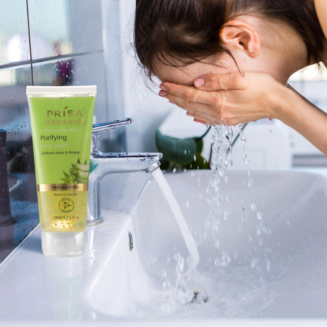 Prisa Organics Neem & Aloe Vera Purifying Face Wash