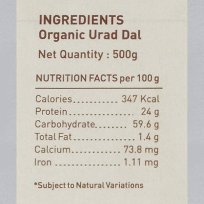 Pure & Sure Urad Dal Split Organic Pulses