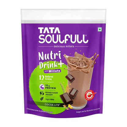 Tata Soulfull Nutri Drink+ With Millets - Cocoa Lite Flavor