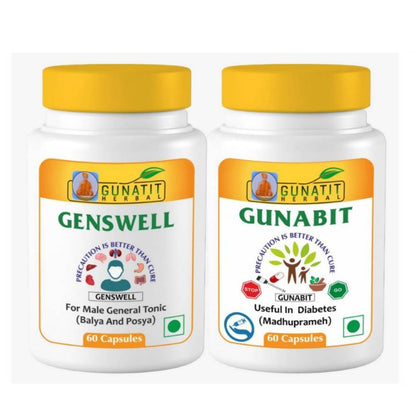Gunatit Herbal Combo Of Genswell + Gunabit Capsules - BUDNE