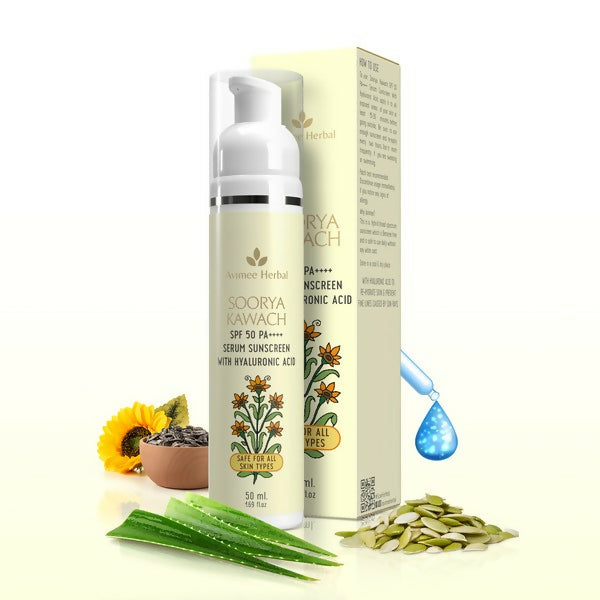 Avimee Herbal Soorya Kawach SPF 50 PA++++ Hyaluronic Acid Serum Sunscreen -  buy in usa 