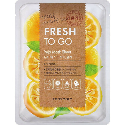 Tonymoly Fresh To Go Yuja Mask Sheet Shining - BUDEN