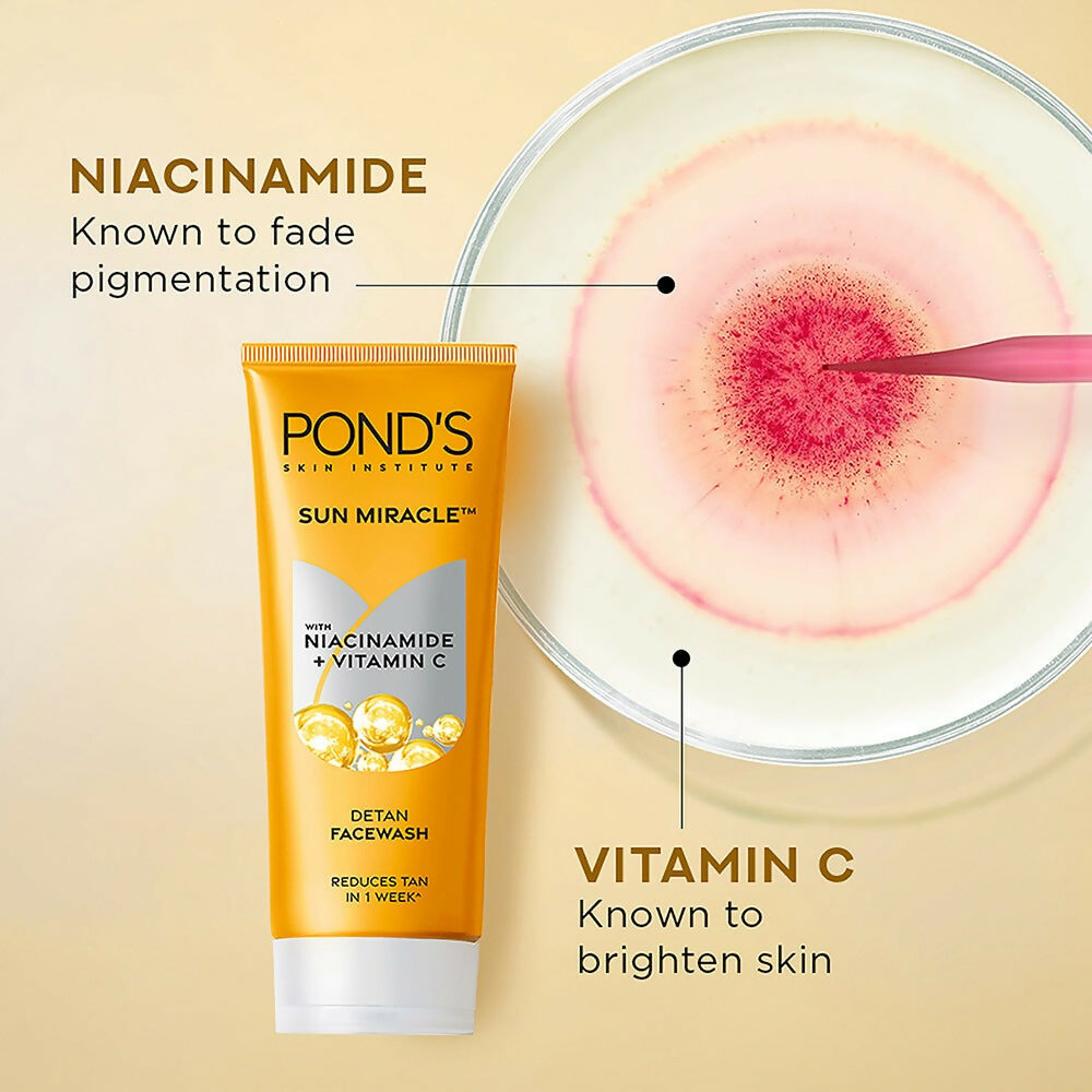 Ponds DeTan Face Wash With Niacinamide & Vitamin C