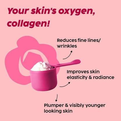 PLIX The Plant Fix Wholefood Collagen Builder Powder for Skin - Rose