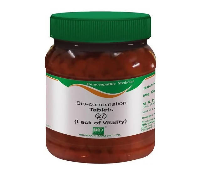 Bio India Homeopathy Bio-combination 27 Tablets