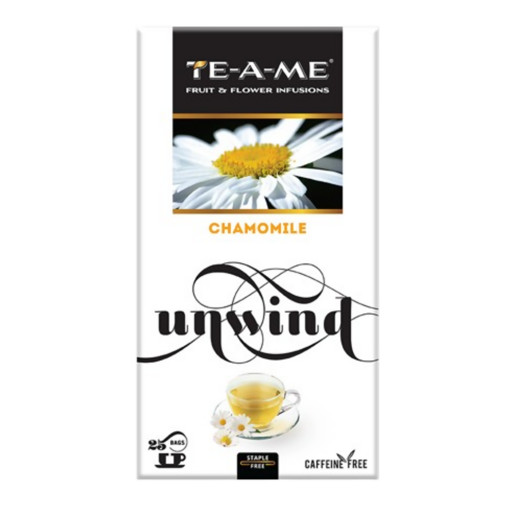 TE-A-ME Unwind Chamomile Herbal Tea Bags - BUDNE