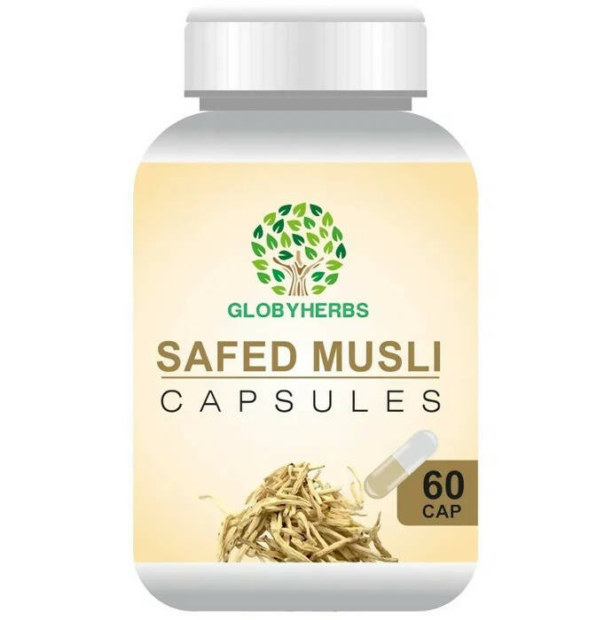 Globyherbs Safed Musli Capsules - BUDNE