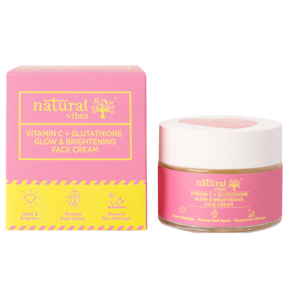 Natural Vibes Vitamin C + Glutathione Glow & Brightening Face Day & Night Cream