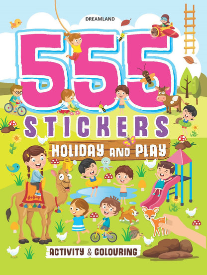 Dreamland 555 Stickers, Holiday and Play Activity and Colouring Book : Children Interactive & Activity Book -  buy in usa 