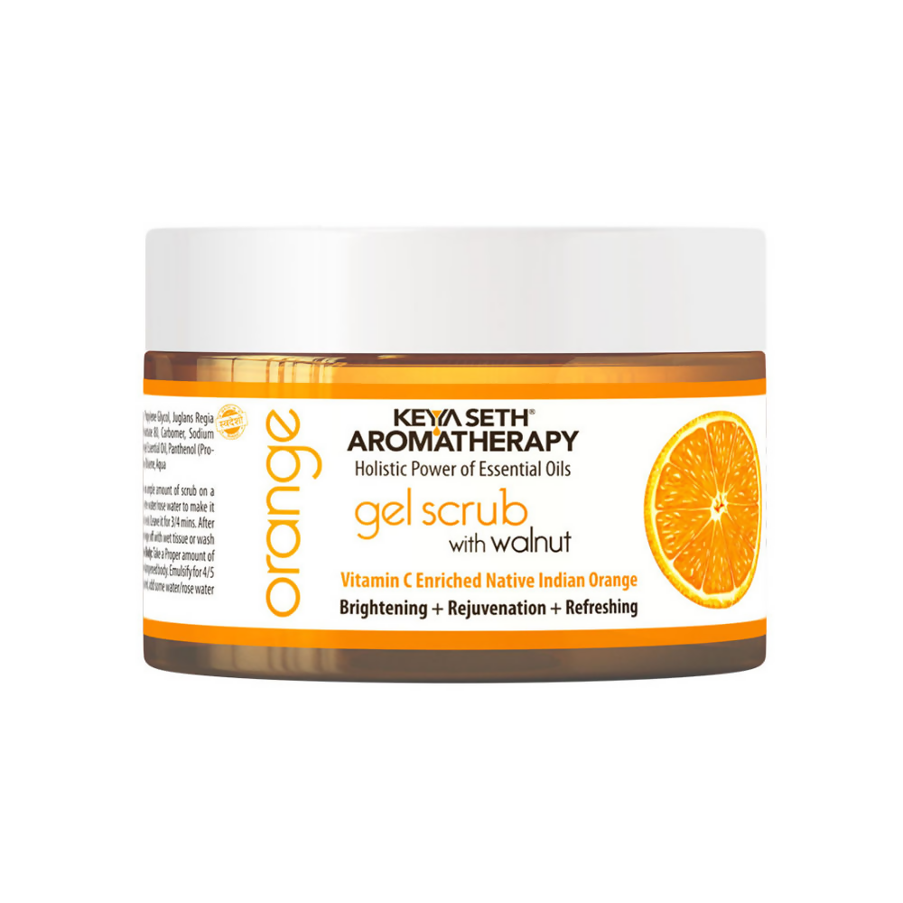 Keya Seth Aromatherapy Orange Gel Scrub with Walnut