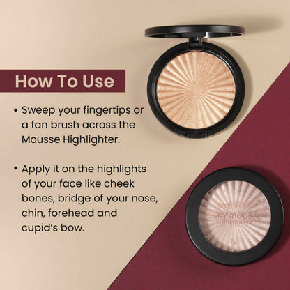 Swiss Beauty Silky Mousse Highlighter With Shimmery Finish - 02 Rasberry