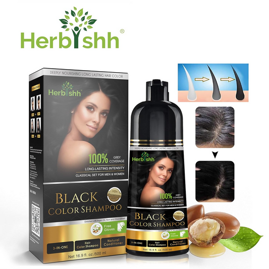 Herbishh Black Hair Color Shampoo