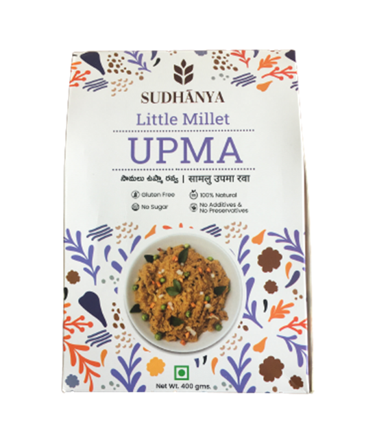 Sudhanya Organic Little Millet Upma Rava - BUDNE