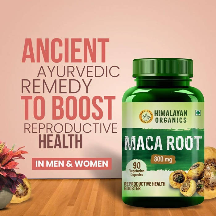 Himalayan Organics Maca Root 800 mg Vegetarian Capsules