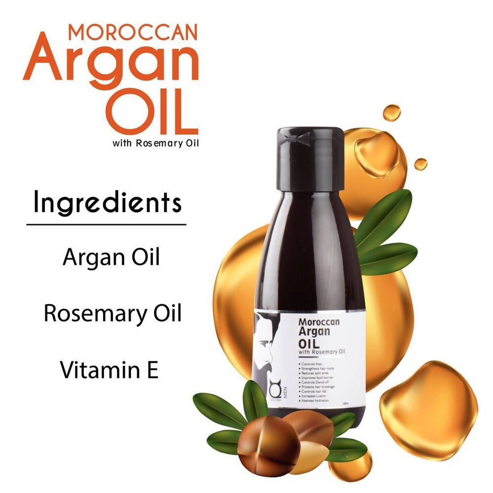 Qraa Men Moroccan Argan Oil with Rosemary Oil