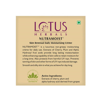 Lotus Herbals Nutramoist Skin Renewal Daily Moisturising Creme, SPF 25