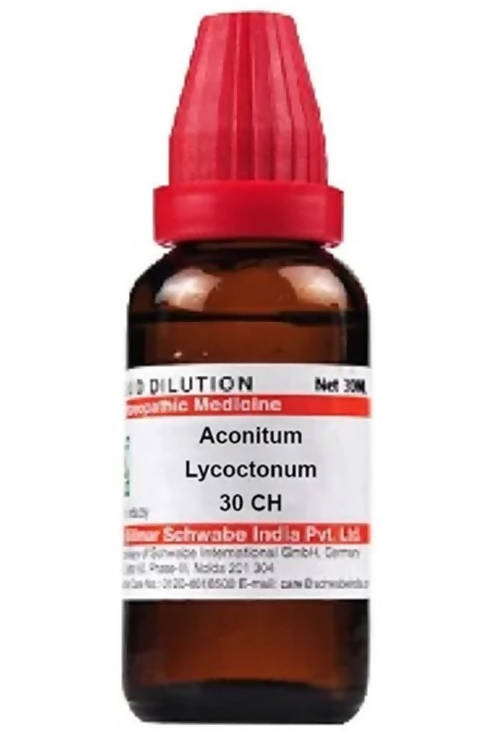 Dr. Willmar Schwabe India Aconitum Lycoctonum Dilution 30 ch