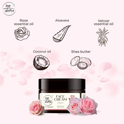 Shat Pratishat Natural Face Cream - Rose Oil