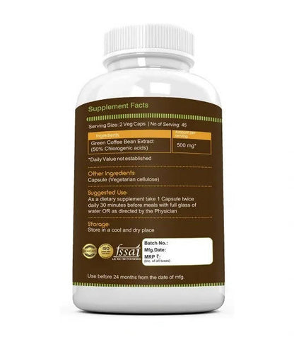 Ramini Bio Nutrition Green Coffee Bean Veg Capsules