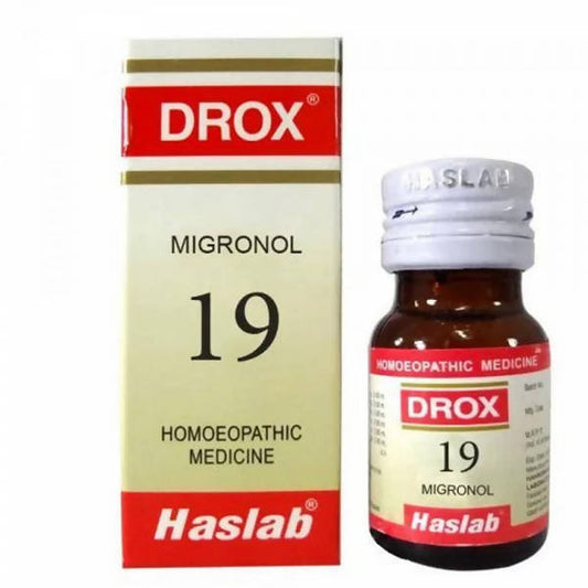 Haslab Homeopathy Drox 19 Migronol Drops - usa canada australia