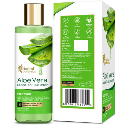 Oriental Botanics Aloe Vera, Green Tea & Cucumber Face Toner