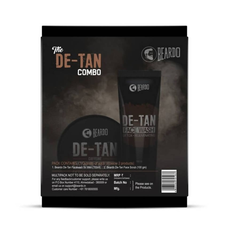 Beardo De-Tan Face Wash And De-Tan Face Scrub Combo Gift Box