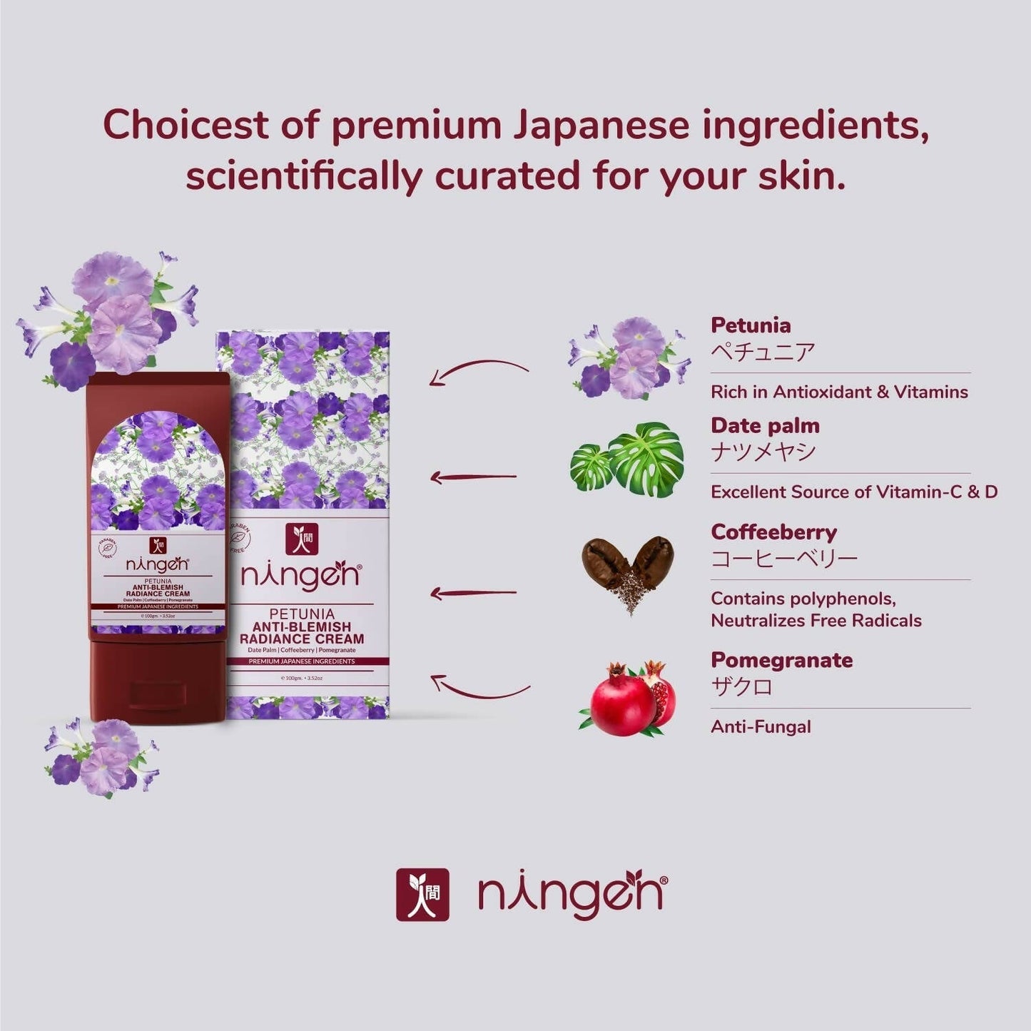 Ningen Petunia Anti-Blemish Radiance Cream