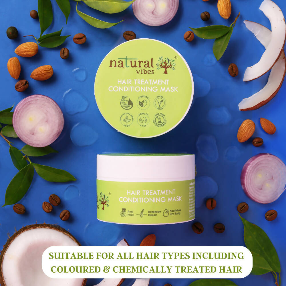 Natural Vibes Hair Treatment Serum & Conditioning Mask Combo