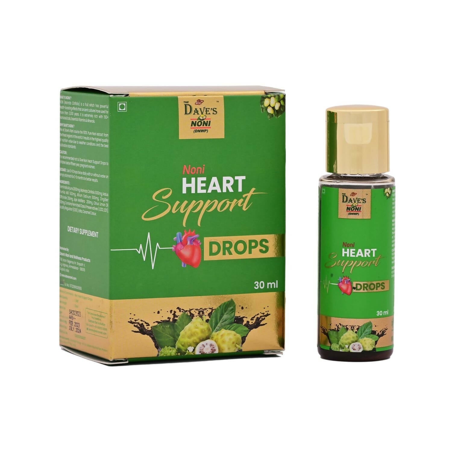 The Dave's Noni Heart Support Drops - usa canada australia