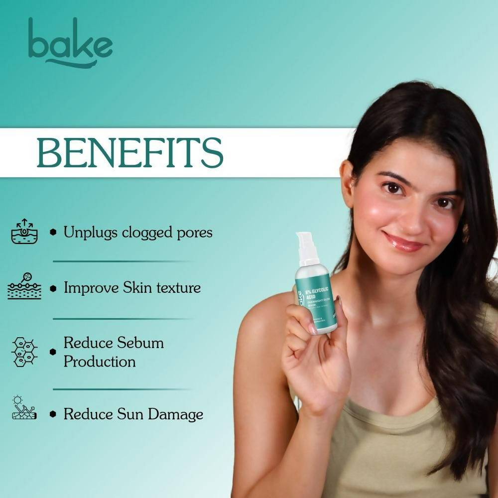 Bake 8% Glycolic Acid Overnight Glow Mask Serum