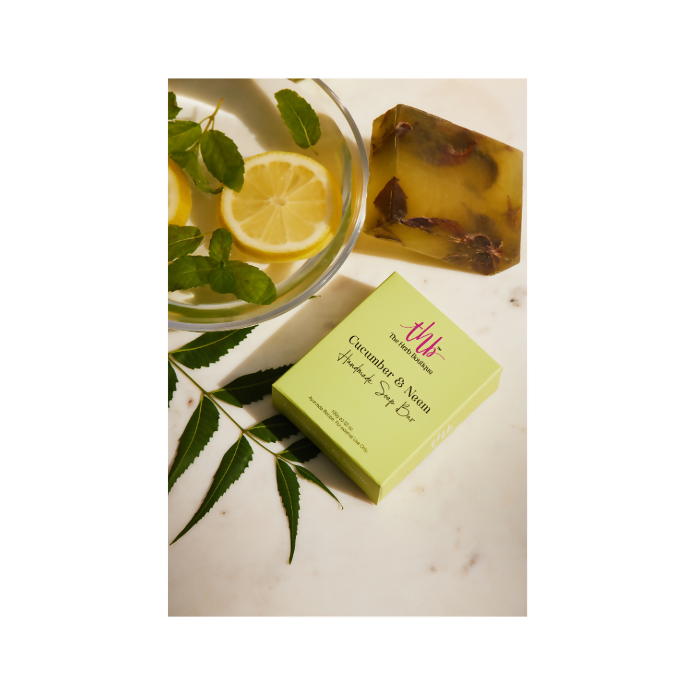 The Herb Boutique Cucumber And Neem Glycerine Soap Bar - usa canada australia