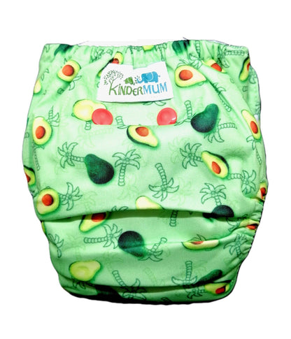 Kindermum Nano Aio Cloth Diaper With 2 Organic Cotton Inserts- Avo-cuddle For Kids