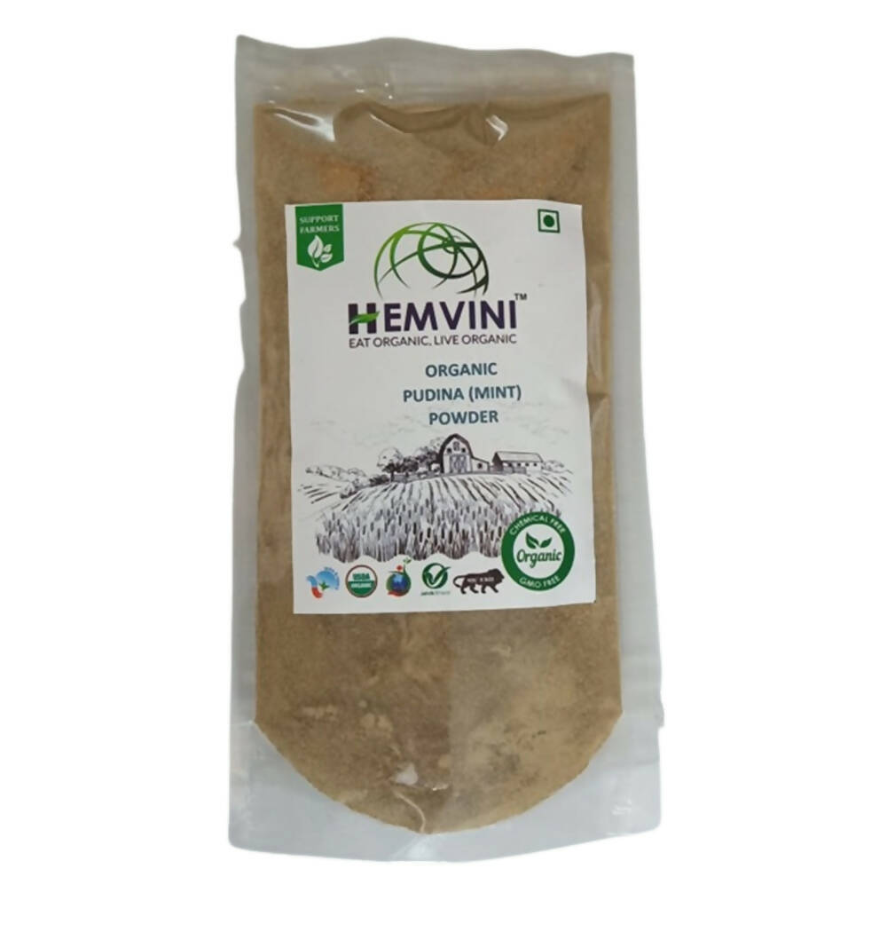 Hemvini Organic Pudina Powder -  USA, Australia, Canada 