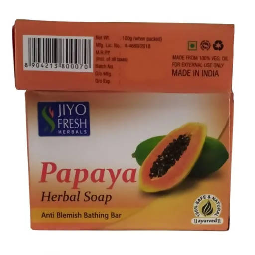 New Shama Jiyo Fresh Papaya Herbal Soap - BUDNE