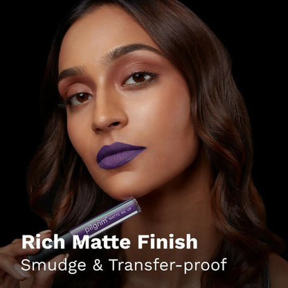 Pilgrim Matte Me Up Liquid Lipstick Purple Lust