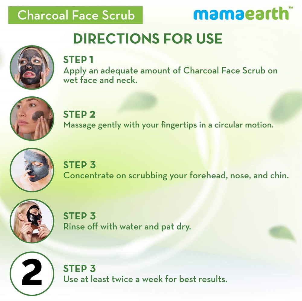 Mamaearth Charcoal Face Scrub For Deep Exfoliation
