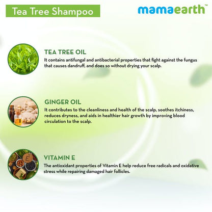 Mamaearth Tea Tree Anti Dandruff Shampoo For Dandruff Free Hair