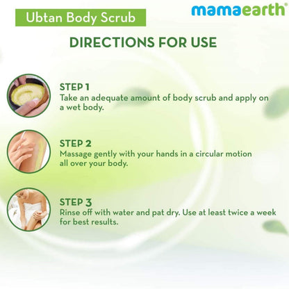 Mamaearth Ubtan Body Scrub with Turmeric & Saffron for Tan Removal