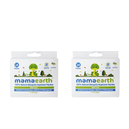 Mamaearth Natural Repellent Mosquito Patches for Babies, 24 pcs Pack Of 2