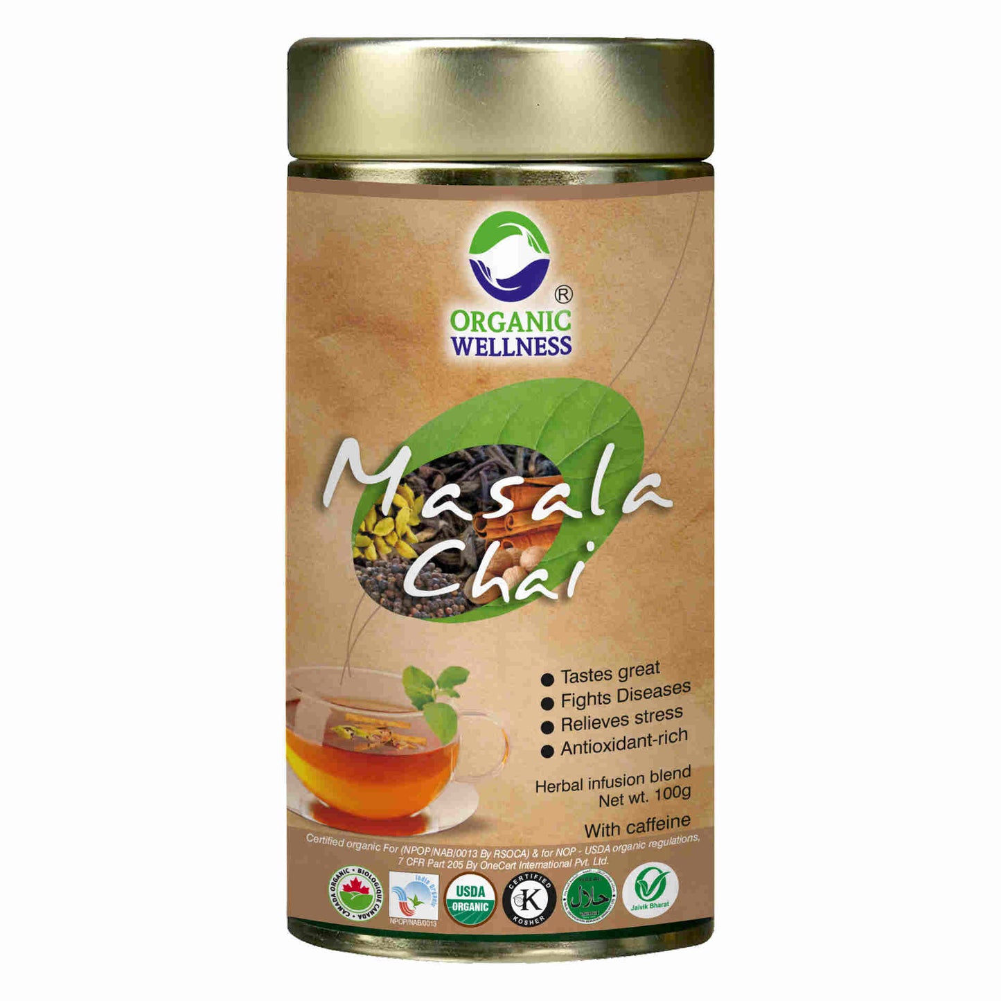 Organic Wellness Masala Chai Tin