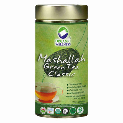 Organic Wellness Mashallah Green Tea Classic Tin Pack