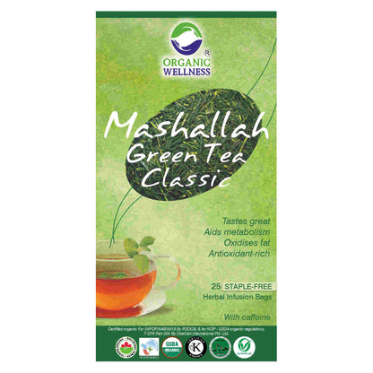 Organic Wellness Mashallah Green Tea Classic Teabags