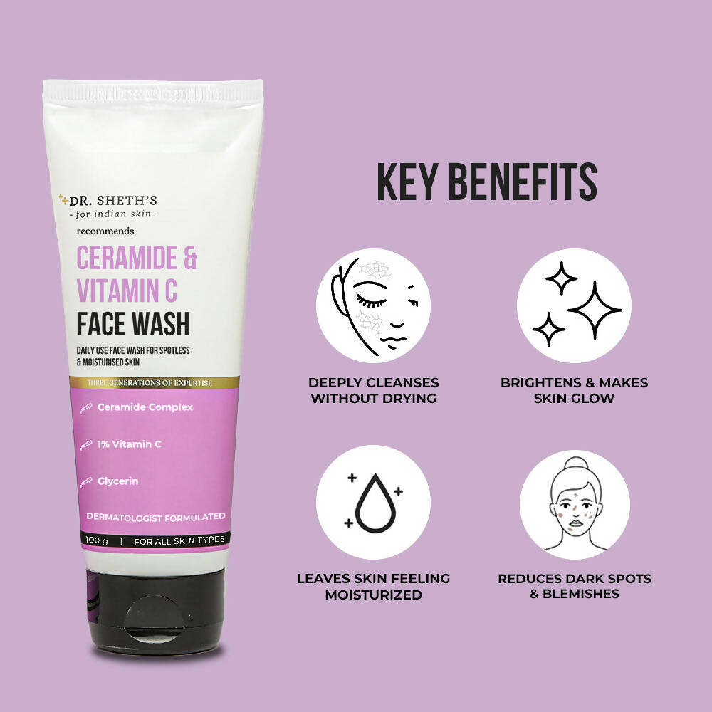 Dr. Sheth's Ceramide & Vitamin C Face Wash