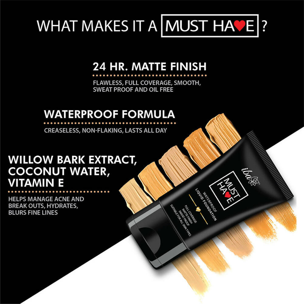 Iba Must Have Waterproof Liquid Foundation - Pure Ivory