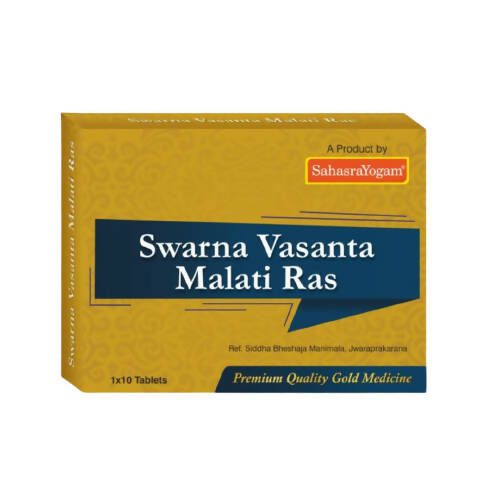 Sahasrayogam Swarna Vasanta Malati Ras Tablets - BUDEN